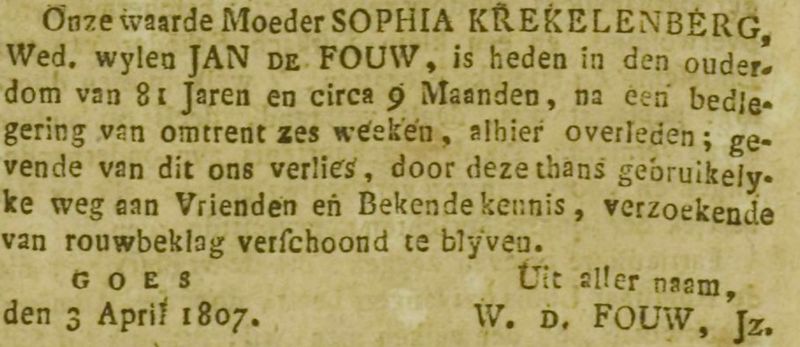 Bestand:Kloveniersdoelen april 1807.jpg